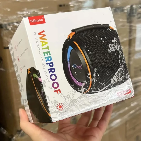 KTS-2408 Waterproof Bluetooth Speaker | 12W Hi-Fi Super Bass & RGB Light